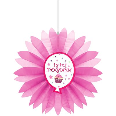 1st Birthday Paper Fan 50 cm - 6