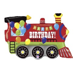 Birthday Party Train Grabo Folyo Balon 37