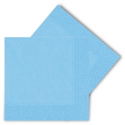 Light Blue Paper Napkins - Kikajoy