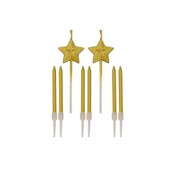 Birthday Candle Set - Gold - 2