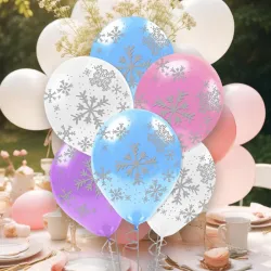 Çepeçevre Snowflakes Baskılı Balon 12