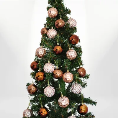 Champagne Christmas Ornaments Set - 24 pcs - 1