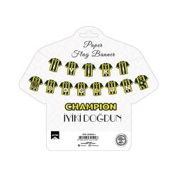 Champion Yellow Navy Blue İyi Ki Doğdun Banner - Kikajoy