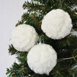 Christmas Ball Ornaments - Snowball - 1