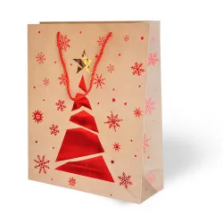 Christmas Gift Bag - Kraft - 3