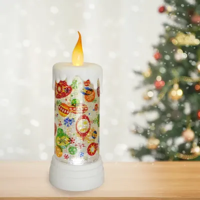 Christmas Lighted Water Lantern - Candle - 1