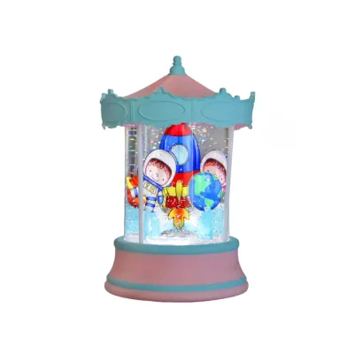 Christmas Lighted Water Lantern - Carousel - 2