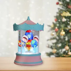 Christmas Lighted Water Lantern - Carousel - 1