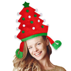 Christmas Santa Elf Hat - Pine Tree - 