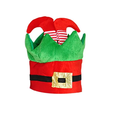 Christmas Santa Elf Legs Hat - 2