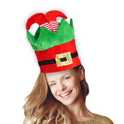 Christmas Santa Elf Legs Hat - 