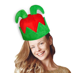 Christmas Santa Elf Legs Hat - Green - 