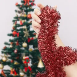 Christmas Tinsel - Red - 1