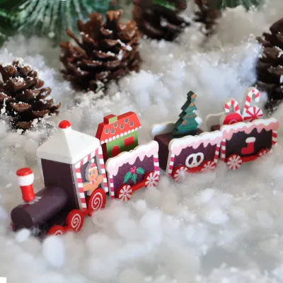 Christmas Wooden Train - Waggon Train - 1