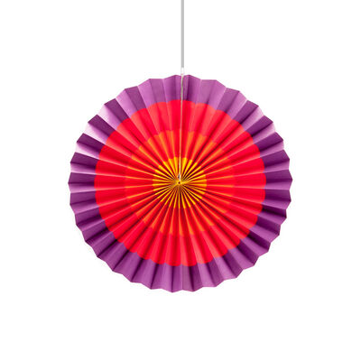 Colorful Paper Fan 25 cm - 1