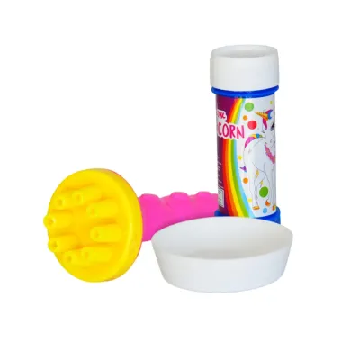 Rainbow Unicorn Double Bubble Borazanlı Köpük Balon - 1