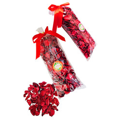 Dried Natural Real Red Rose Petals - 