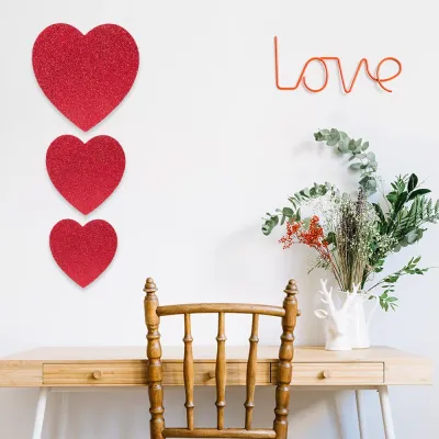 3 pcs Foam Heart Decoration - 1