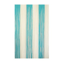 Foil Fringe Curtain - Blue / White - 2