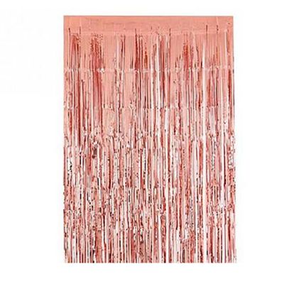 Foil Fringe Curtain - Metallic Bronze - 2