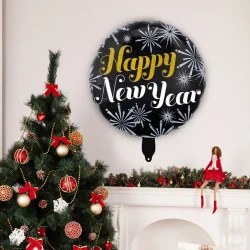 Yıldızlı Happy New Year Folyo Balon - 1