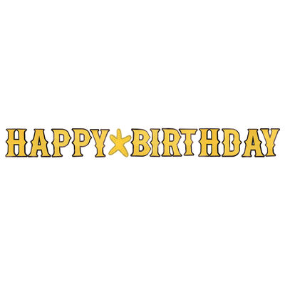 Glitter Happy Birthday Letter Banner - 1