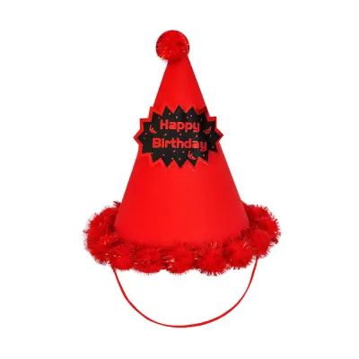 Glitter Happy Birthday Party Hat - 3