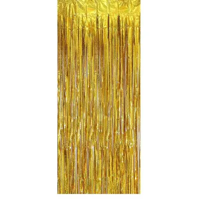 Gold Holographic Foil Curtain - 2