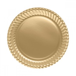 Gold Paper Plates - Kikajoy