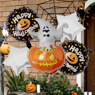 Halloween Foil Balloon Set - Ghost - 1