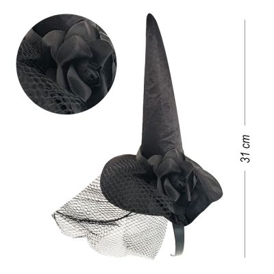 Halloween Headband - Lux Witch Hat - 3