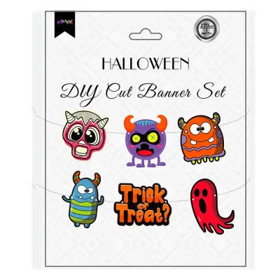 Halloween Monster Die Cut Banner Set - 1