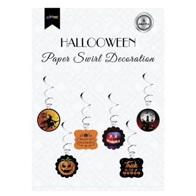 Halloween Paper Swirl Decoration - 1