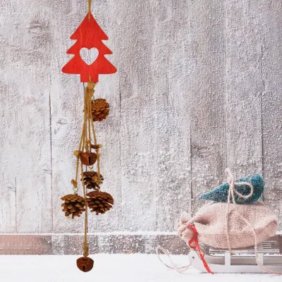 Hanging Pinecones and Rustic Bell - 1