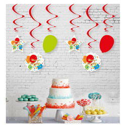 Happy Birthday Paper Swirl Decoration - 