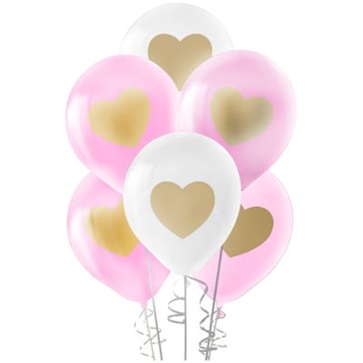 Heart Metallic Balloons 11