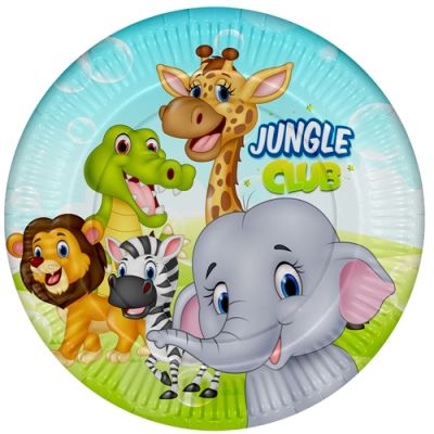 Jungle Club Paper Plates - 1