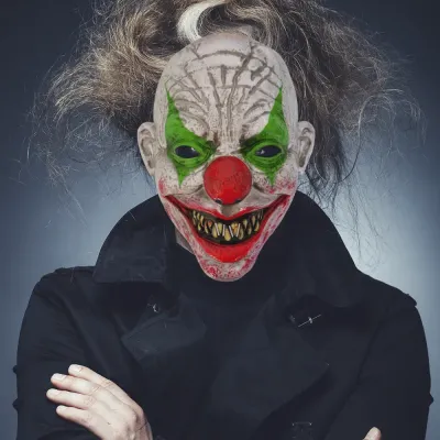 Killer Clown Halloween Mask - 1