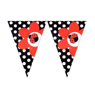 Ladybug Triangle Flag Banner - 1