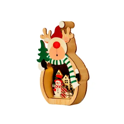 LED Christmas Decoration Wooden Reindeer - 2