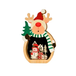 LED Christmas Decoration Wooden Reindeer - 3