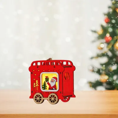 LED Wooden Christmas Train - 1