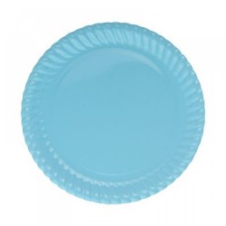 Light Blue Paper Plates - 