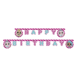 Lol Glitterati Happy Birthday Letter Banner - Procos