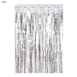 Metallic Foil Fringe Curtain - 4