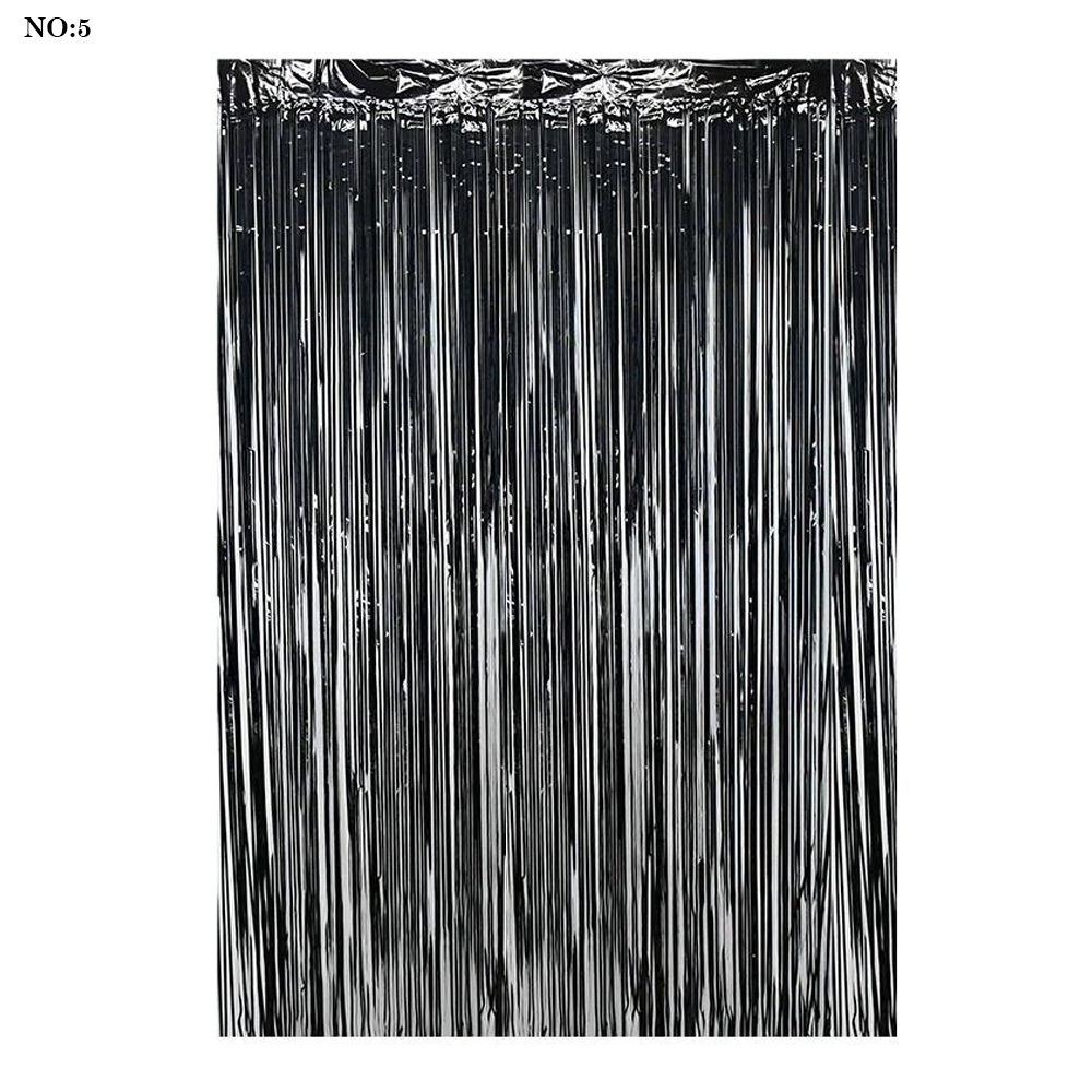 Metallic Foil Fringe Curtain - Kikajoy Party Store