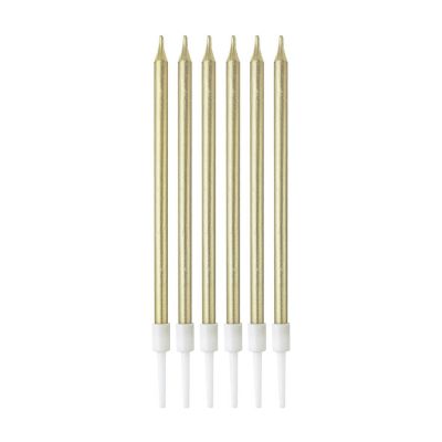 Metallic Gold Birthday Candles - 2