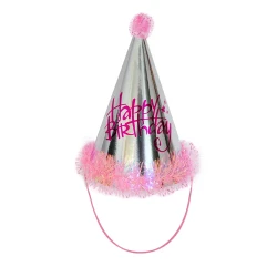 Metallic Happy Birthday Party Hat - 2