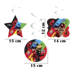 Miraculous Super Heroez Paper Swirl Decoration - 2