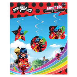 Miraculous Super Heroez Paper Swirl Decoration - Kikajoy